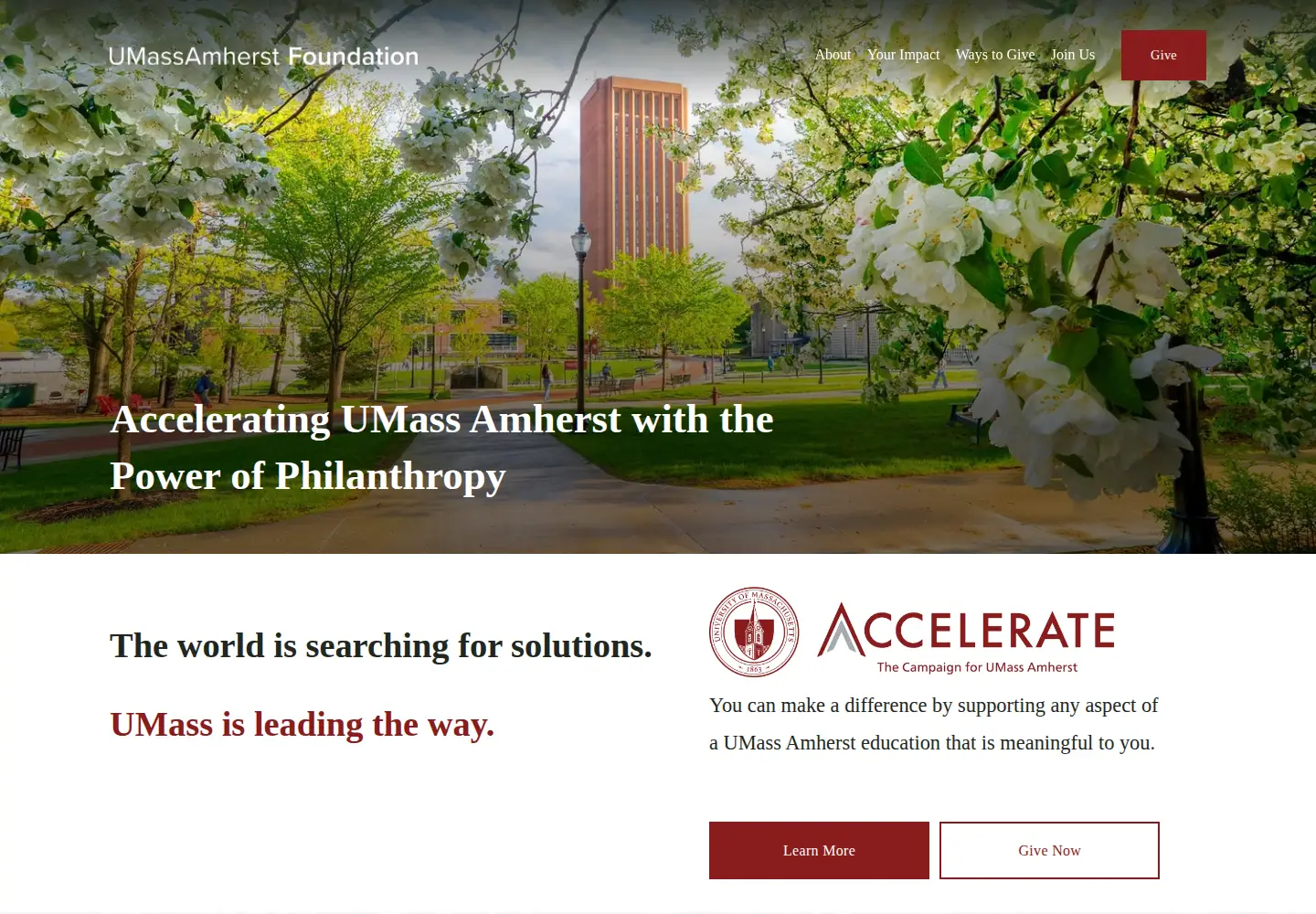 Screenshot of uma-foundation.org