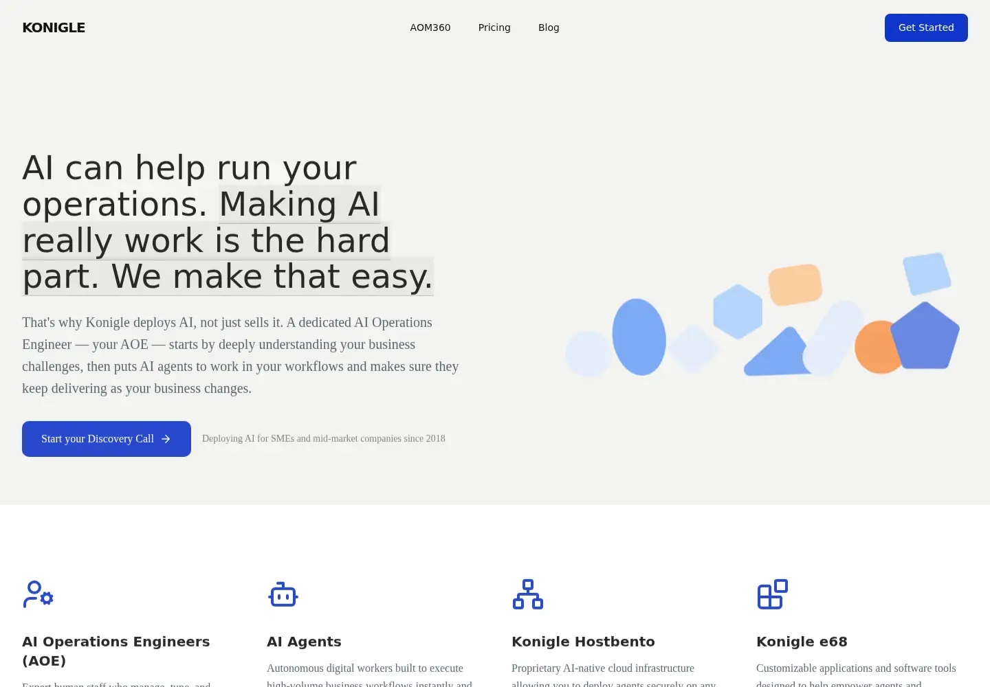 Screenshot of konigle.com