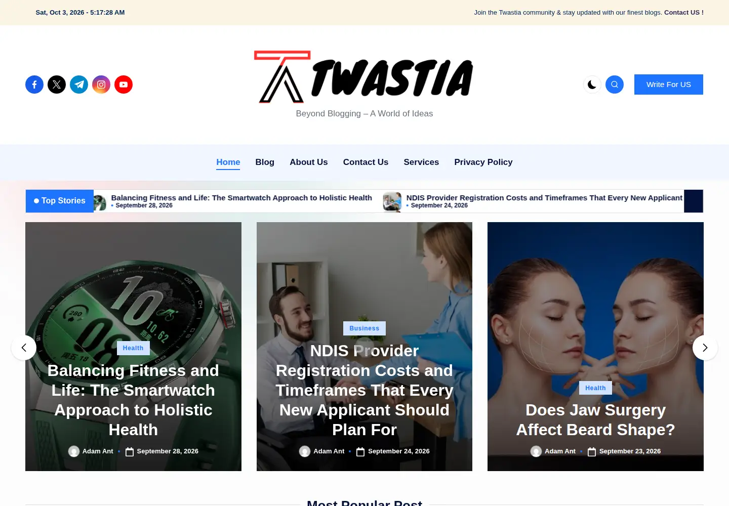 Screenshot of twastia.com