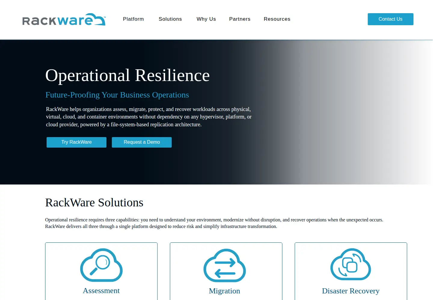 Screenshot of rackwareinc.com