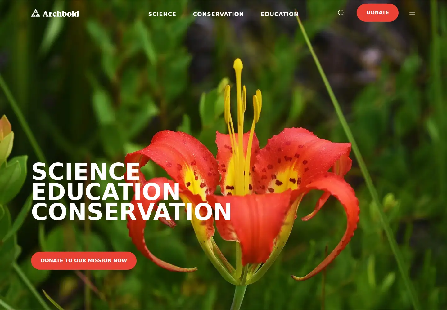 Screenshot of archbold-station.org