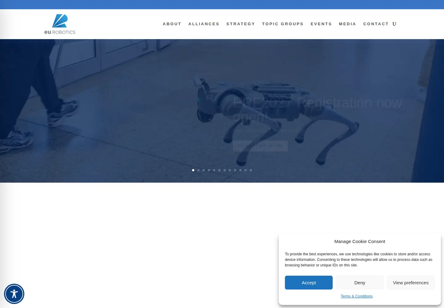 Screenshot of eu-robotics.net