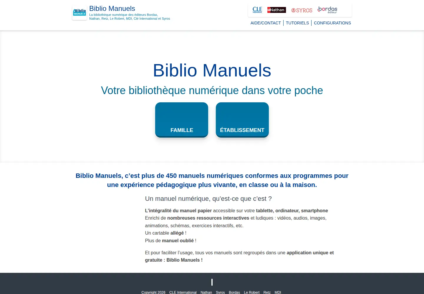 Screenshot of manuelnumerique.com