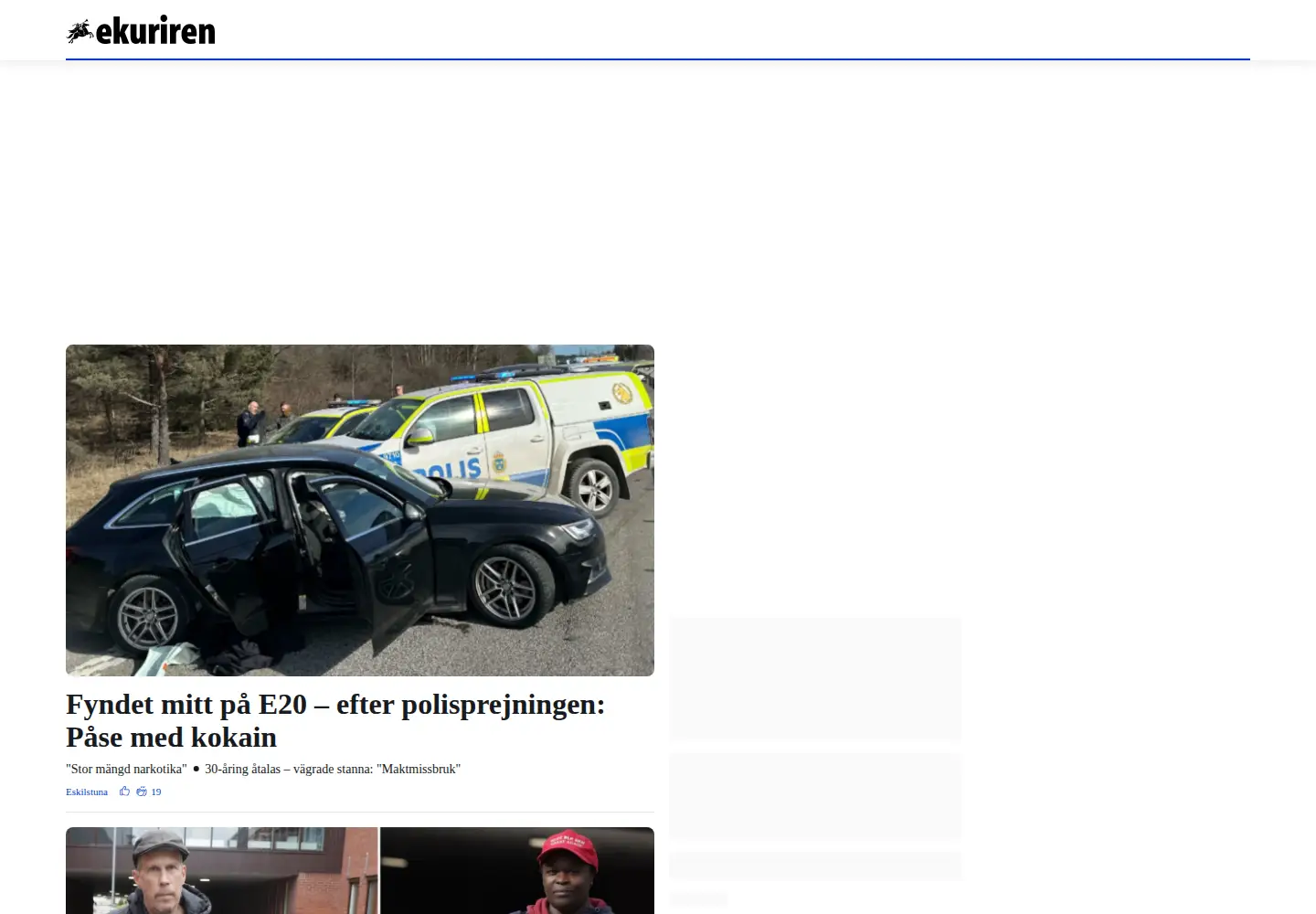 Screenshot of ekuriren.se