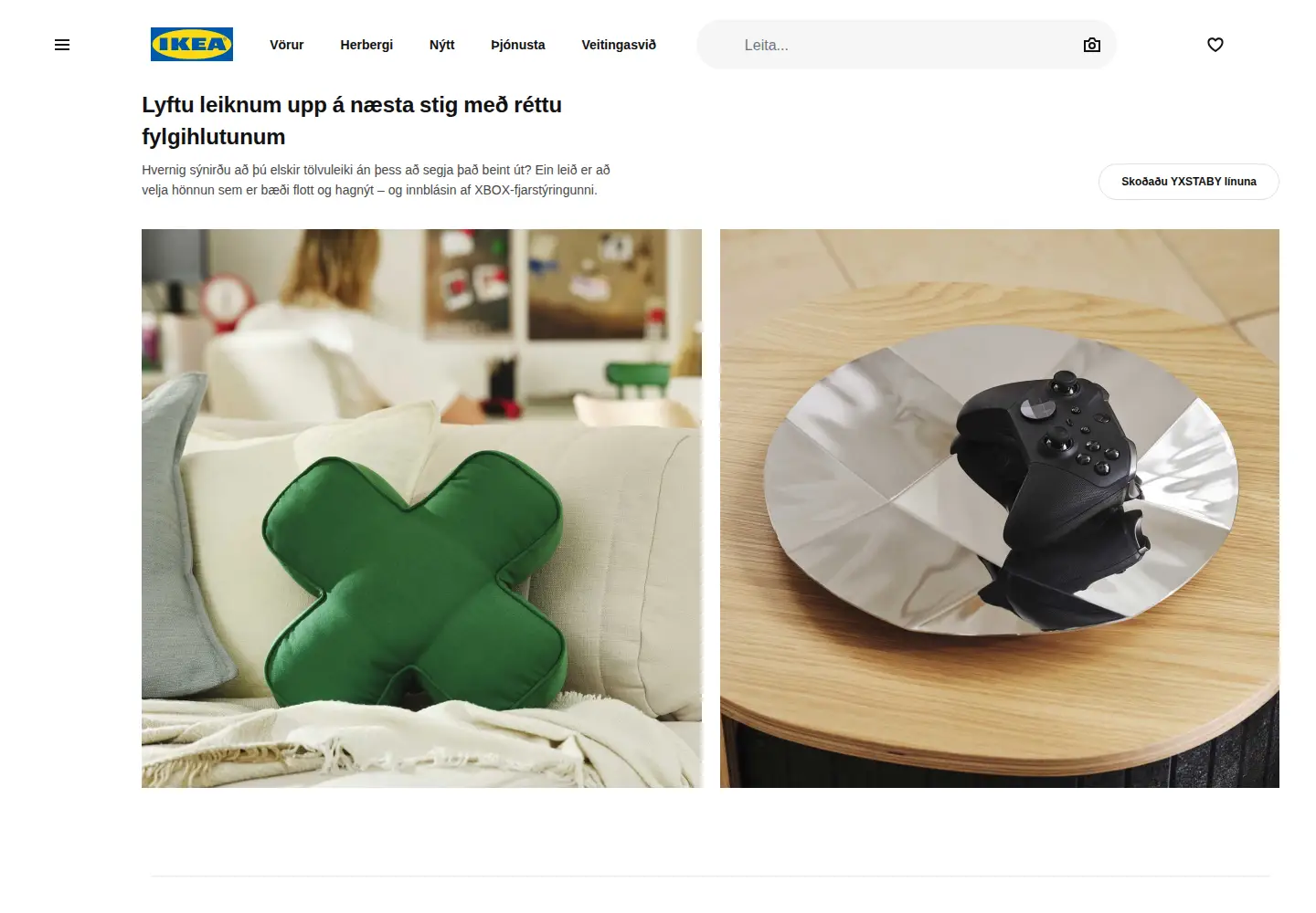 Screenshot of ikea.is