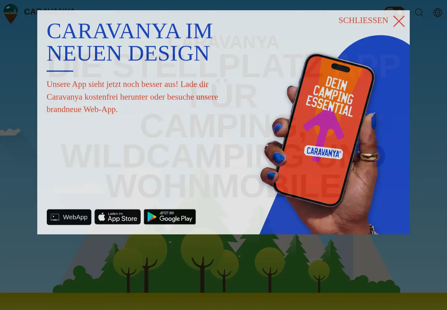 Screenshot of caravanya.com
