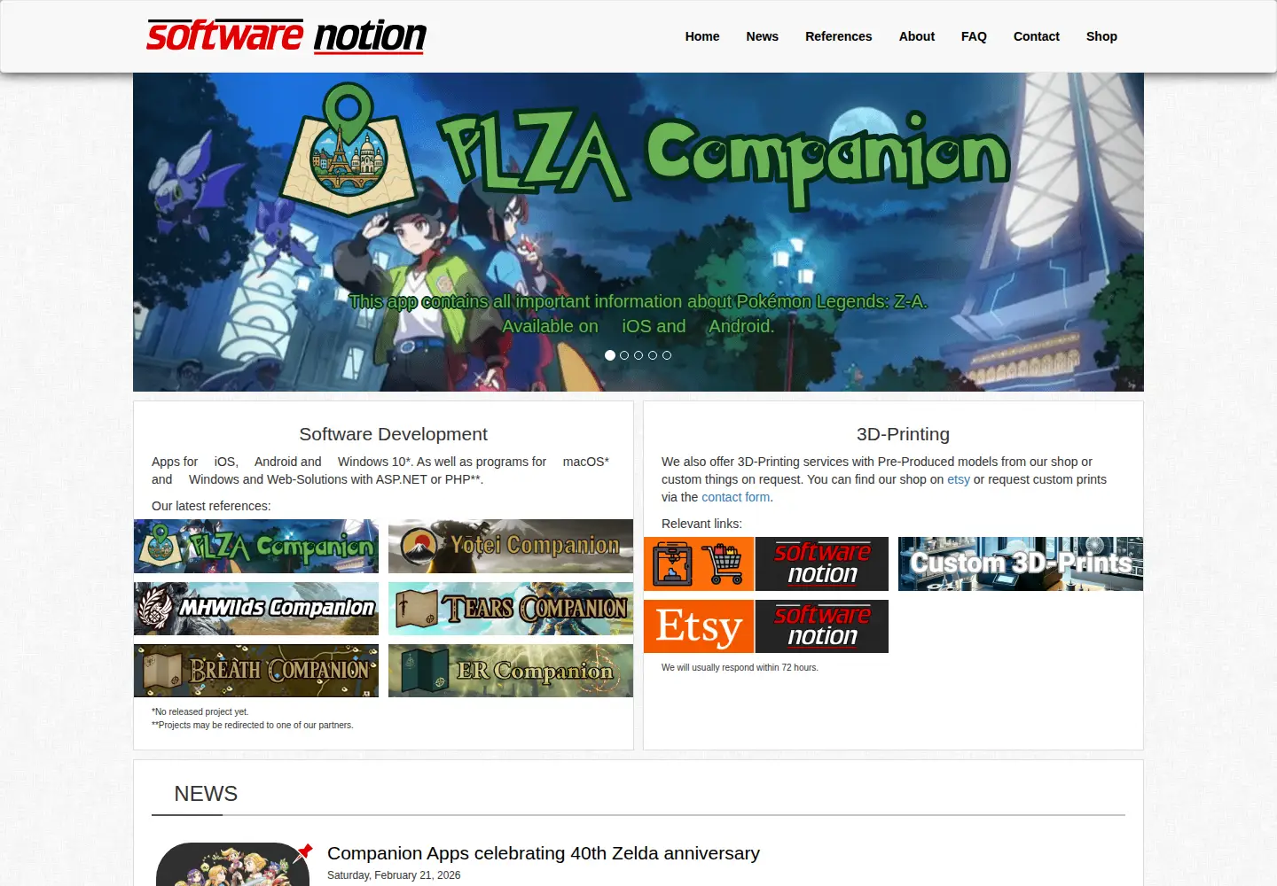 Screenshot of software-notion.de