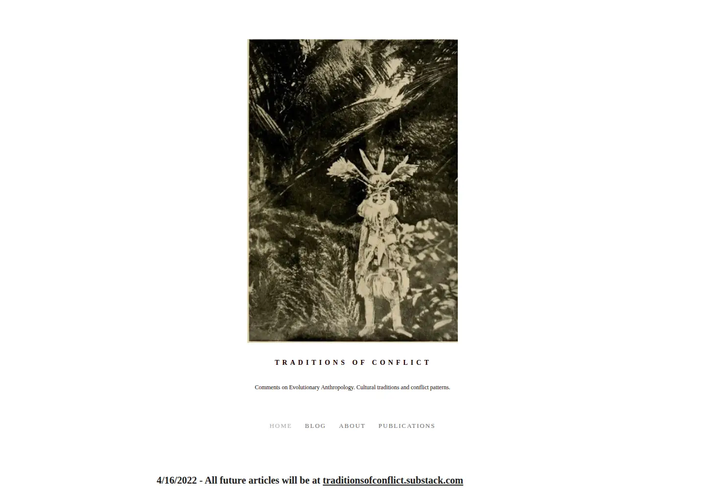 Screenshot of traditionsofconflict.com