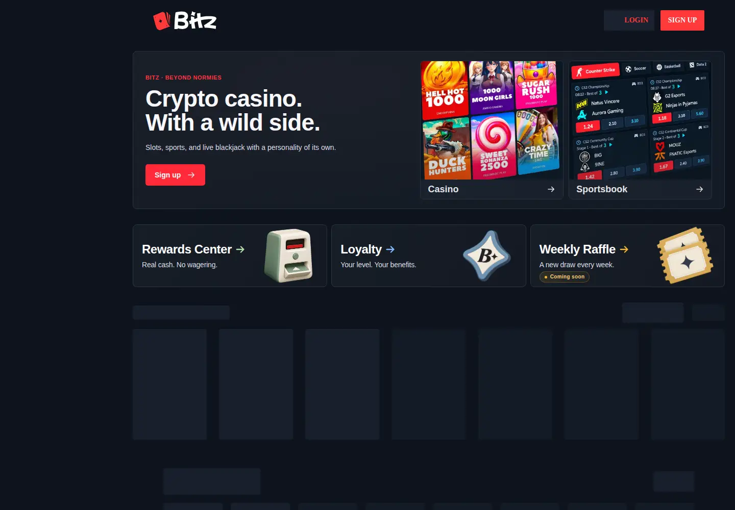 Screenshot of bitz.io
