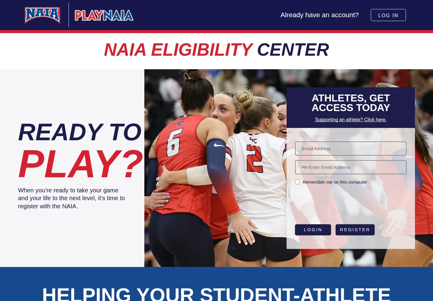 Captured homepage of playnaia.org in the current scan