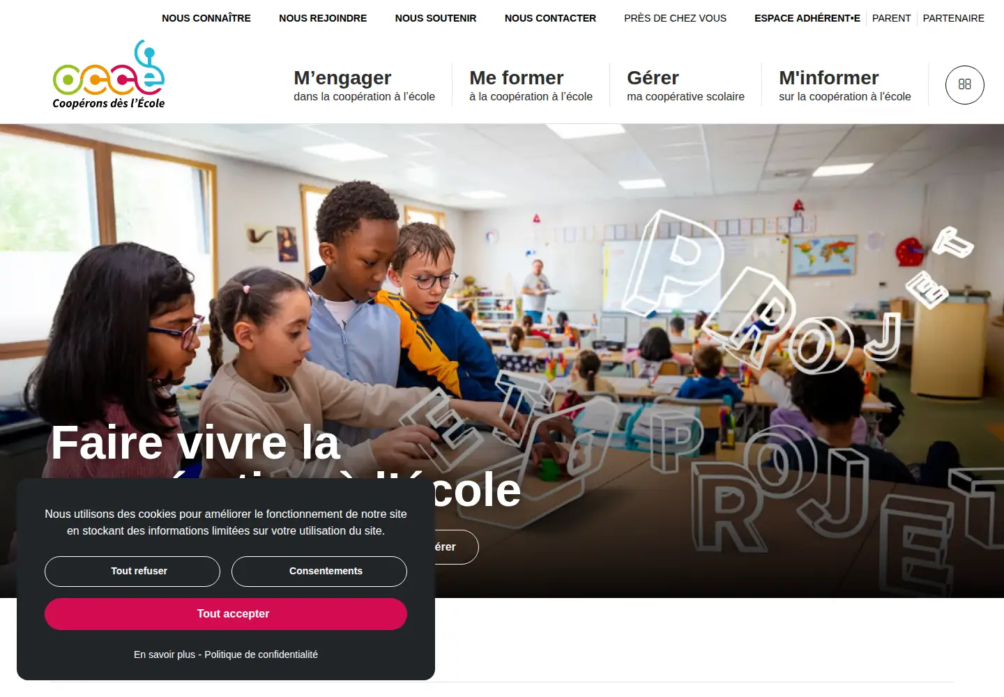 Screenshot of occe.coop
