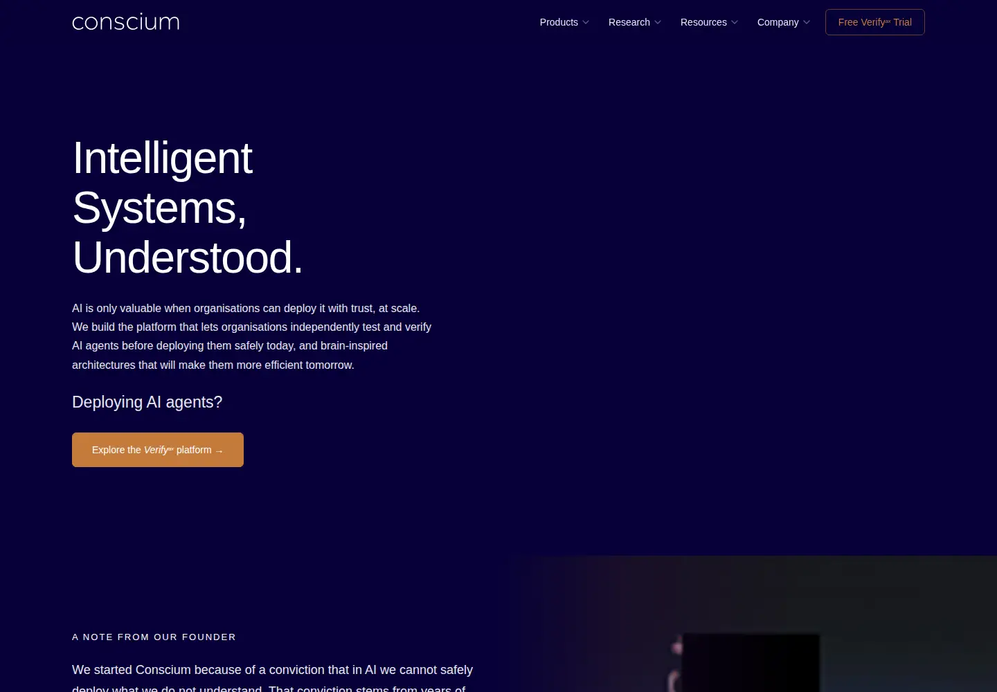 Screenshot of conscium.com