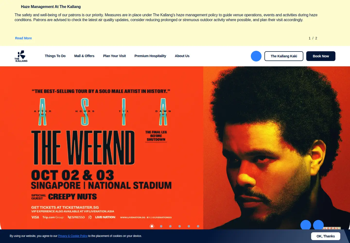 Screenshot of thekallang.com.sg