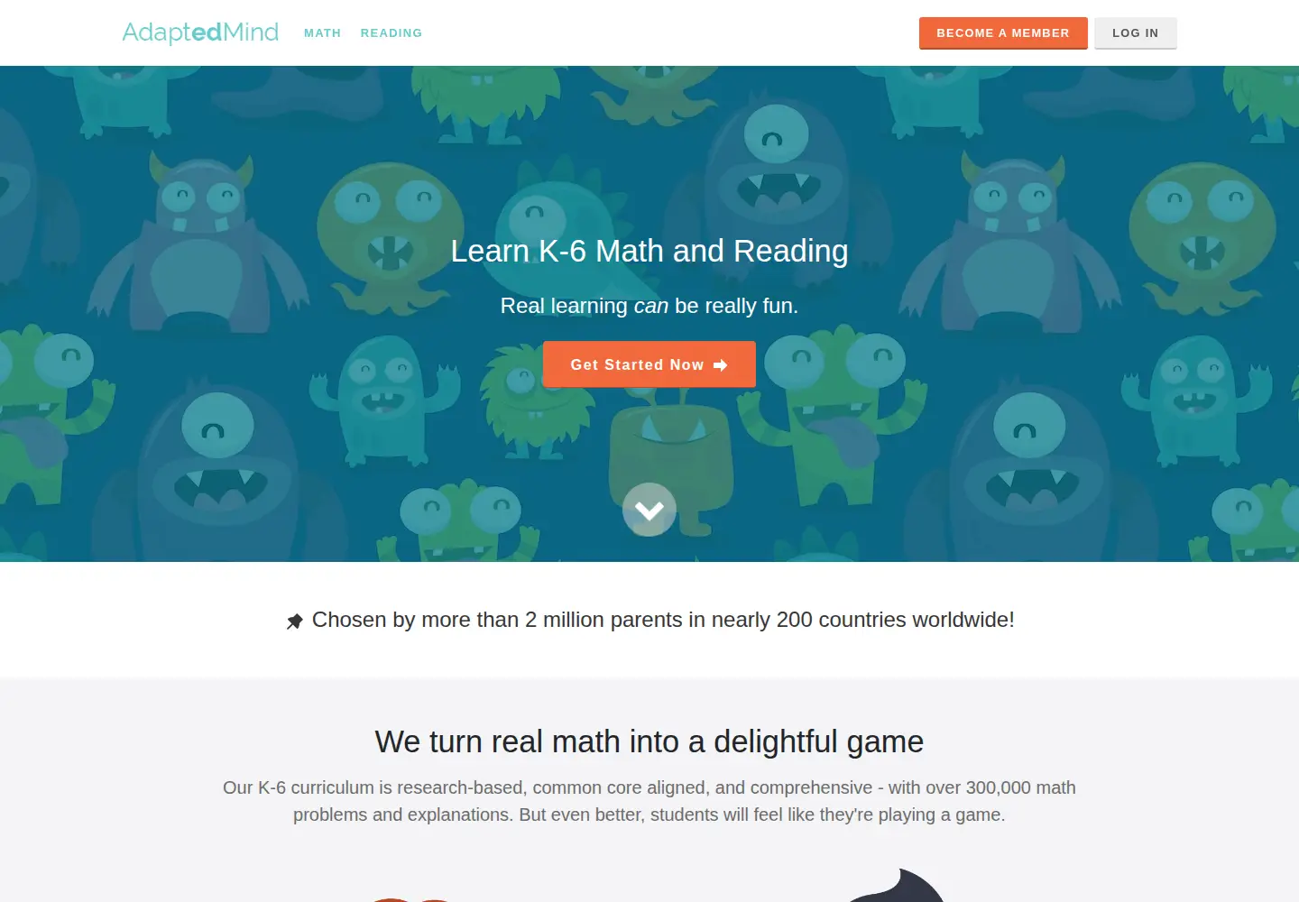 Screenshot of adaptedmind.com