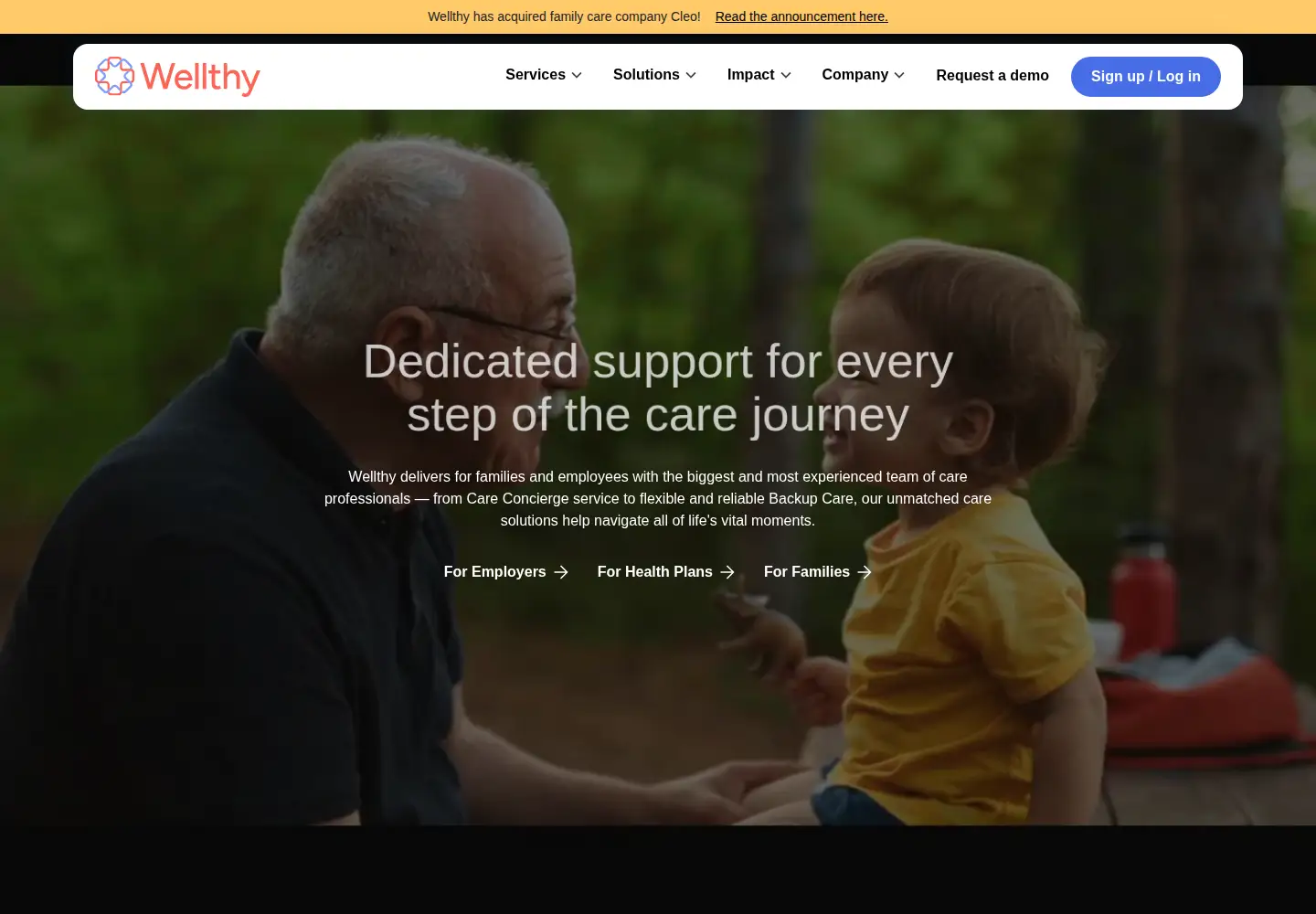 Screenshot of wellthy.com