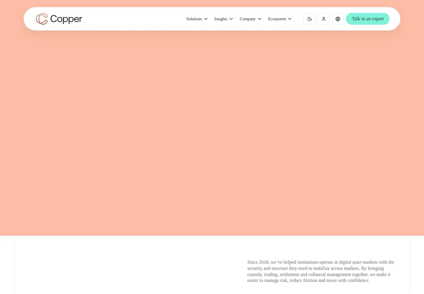 Screenshot of copper.co