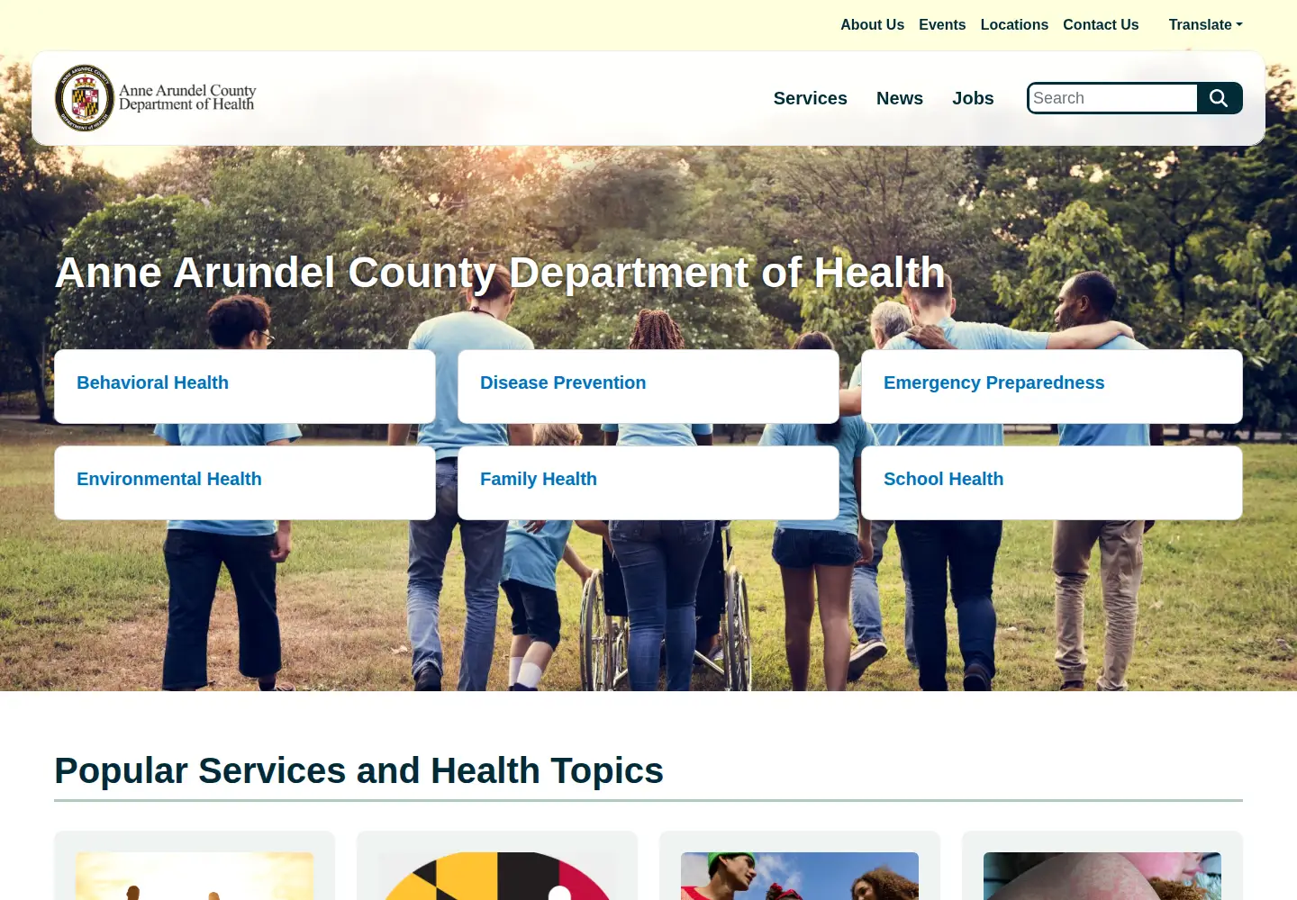 Screenshot of aahealth.org