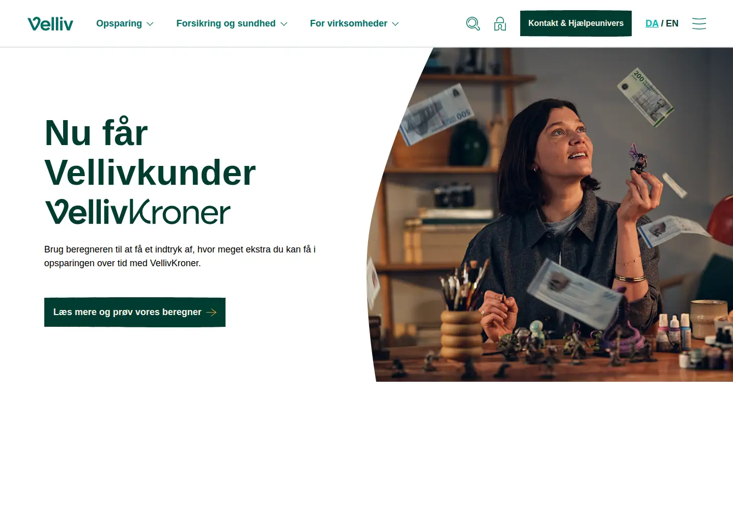 Screenshot of velliv.dk