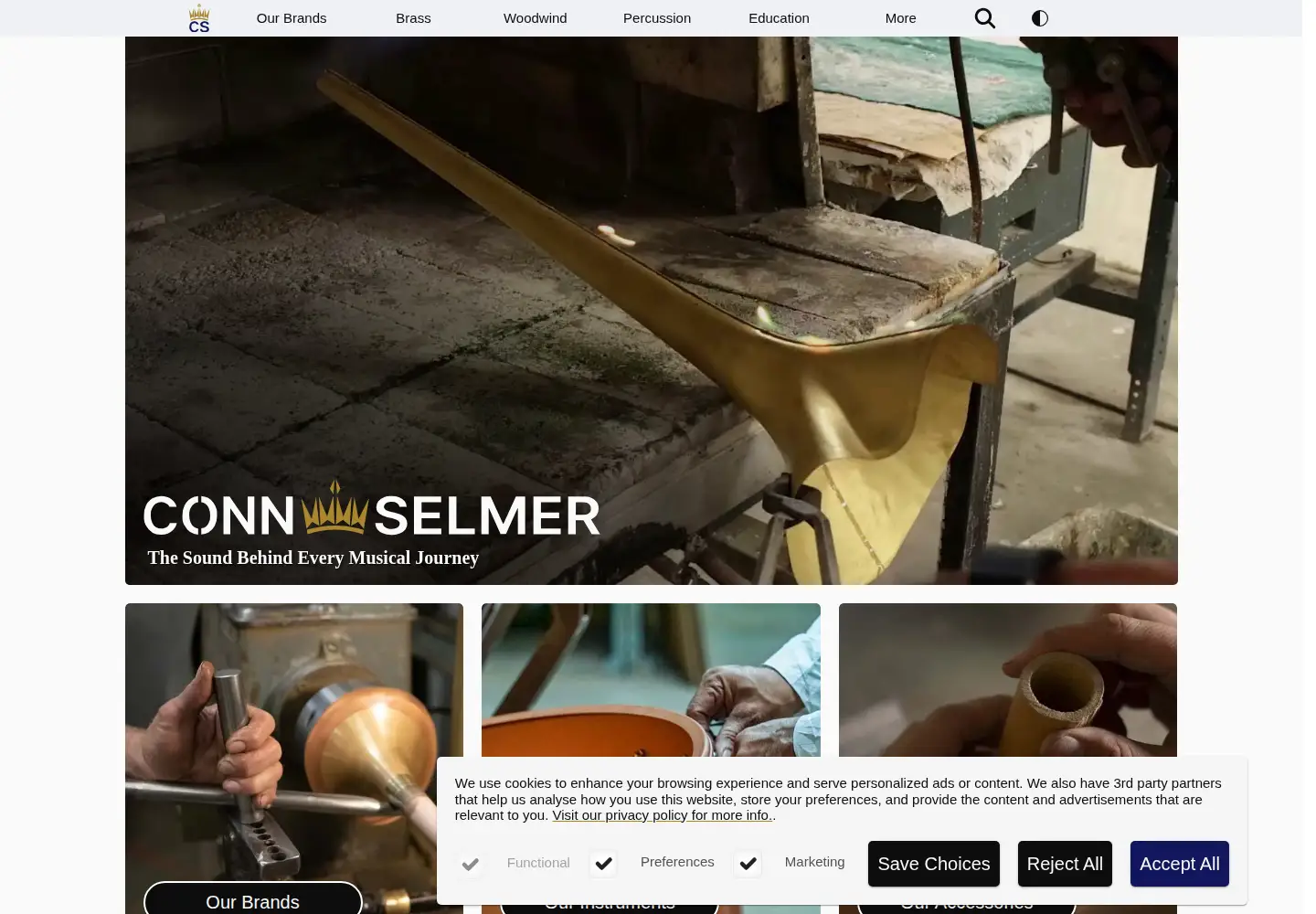 Captured homepage of connselmer.com in the current scan