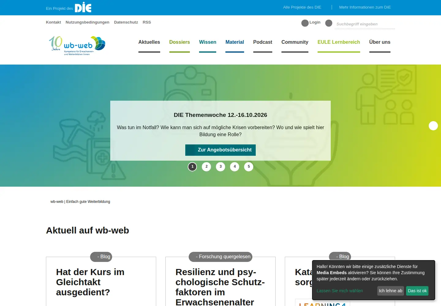 Screenshot of wb-web.de