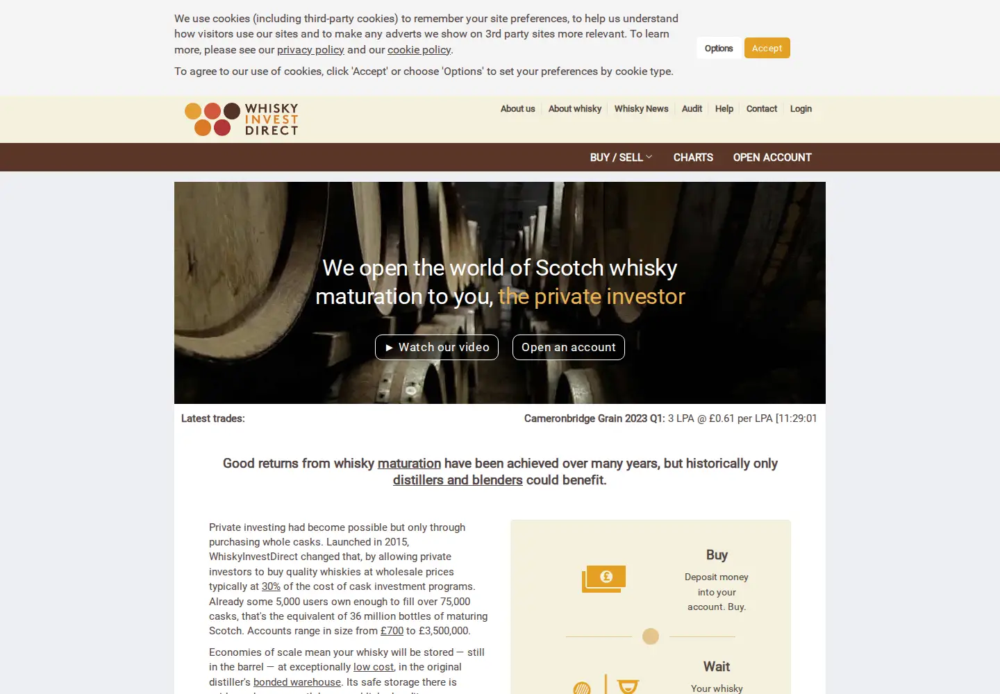 Screenshot of whiskyinvestdirect.com