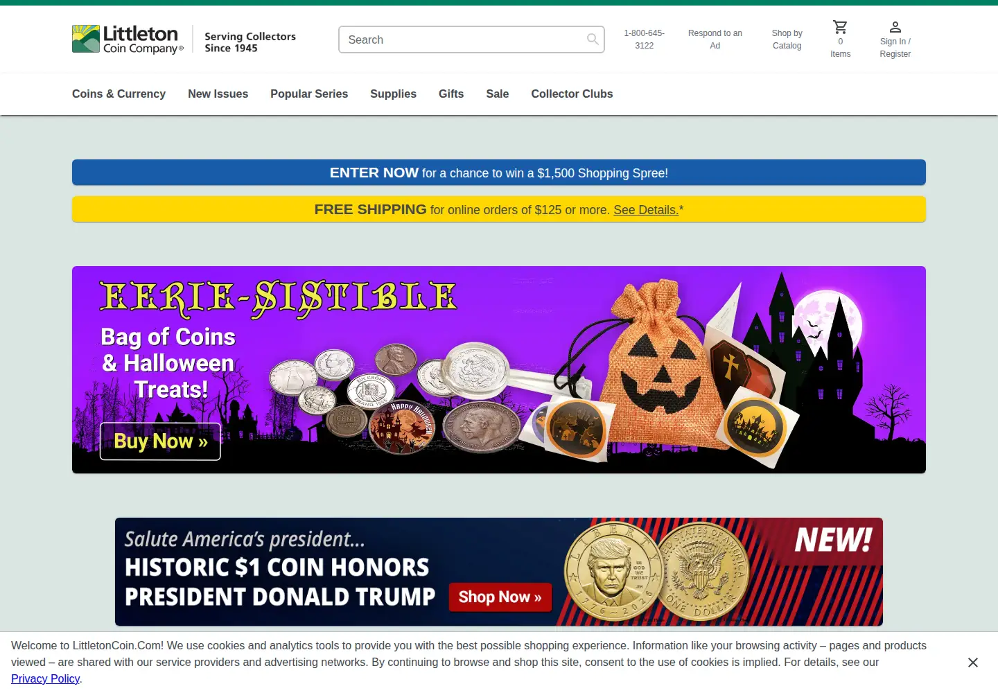 Screenshot of littletoncoin.com