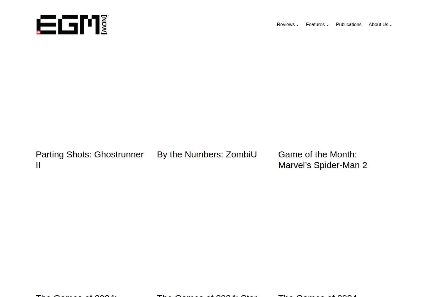 Screenshot of egmnow.com