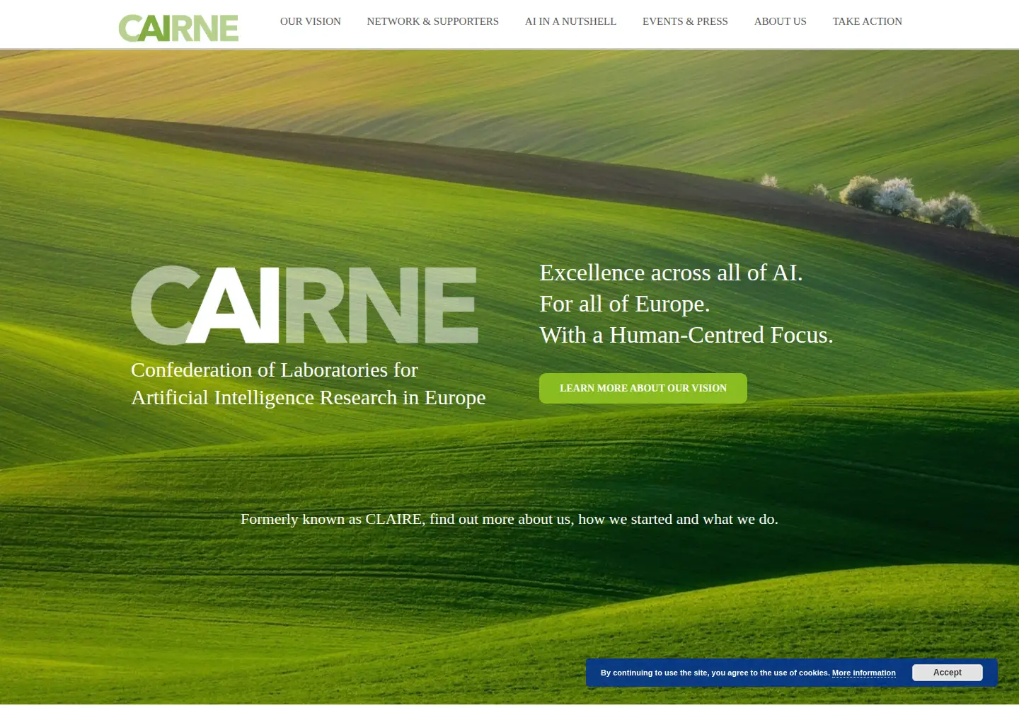 Screenshot of claire-ai.org