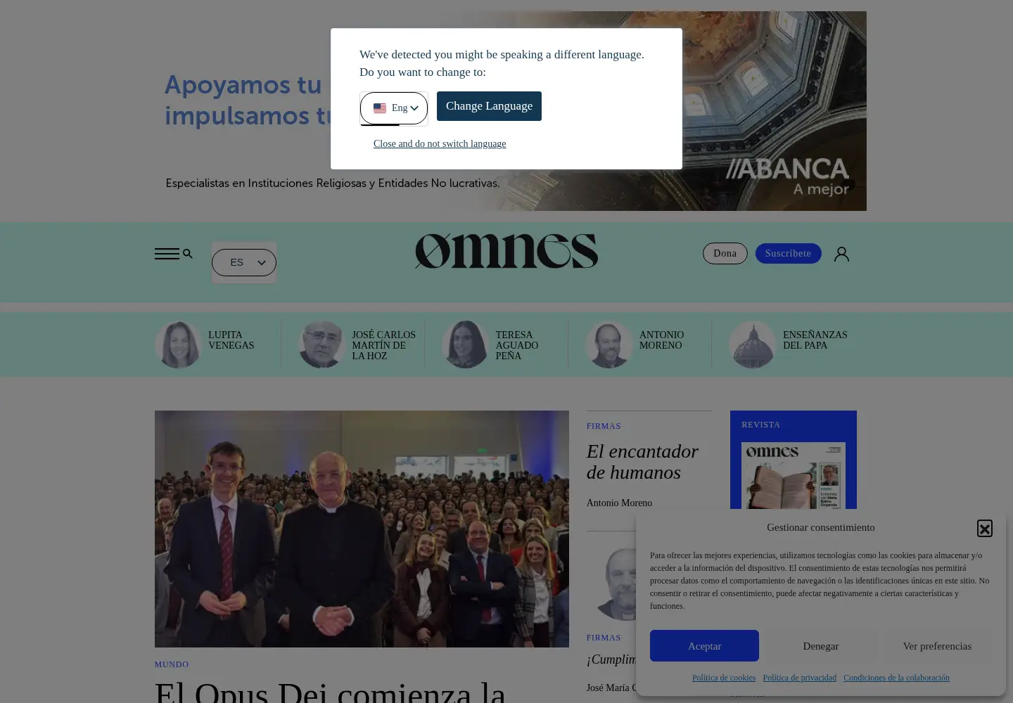 Screenshot of omnesmag.com
