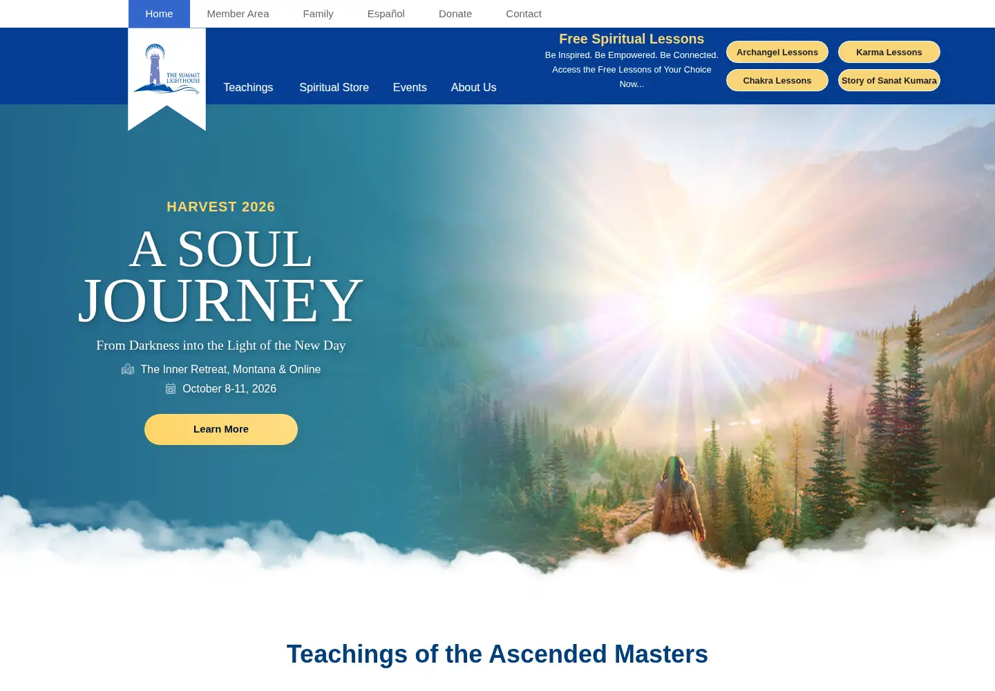 Screenshot of summitlighthouse.org
