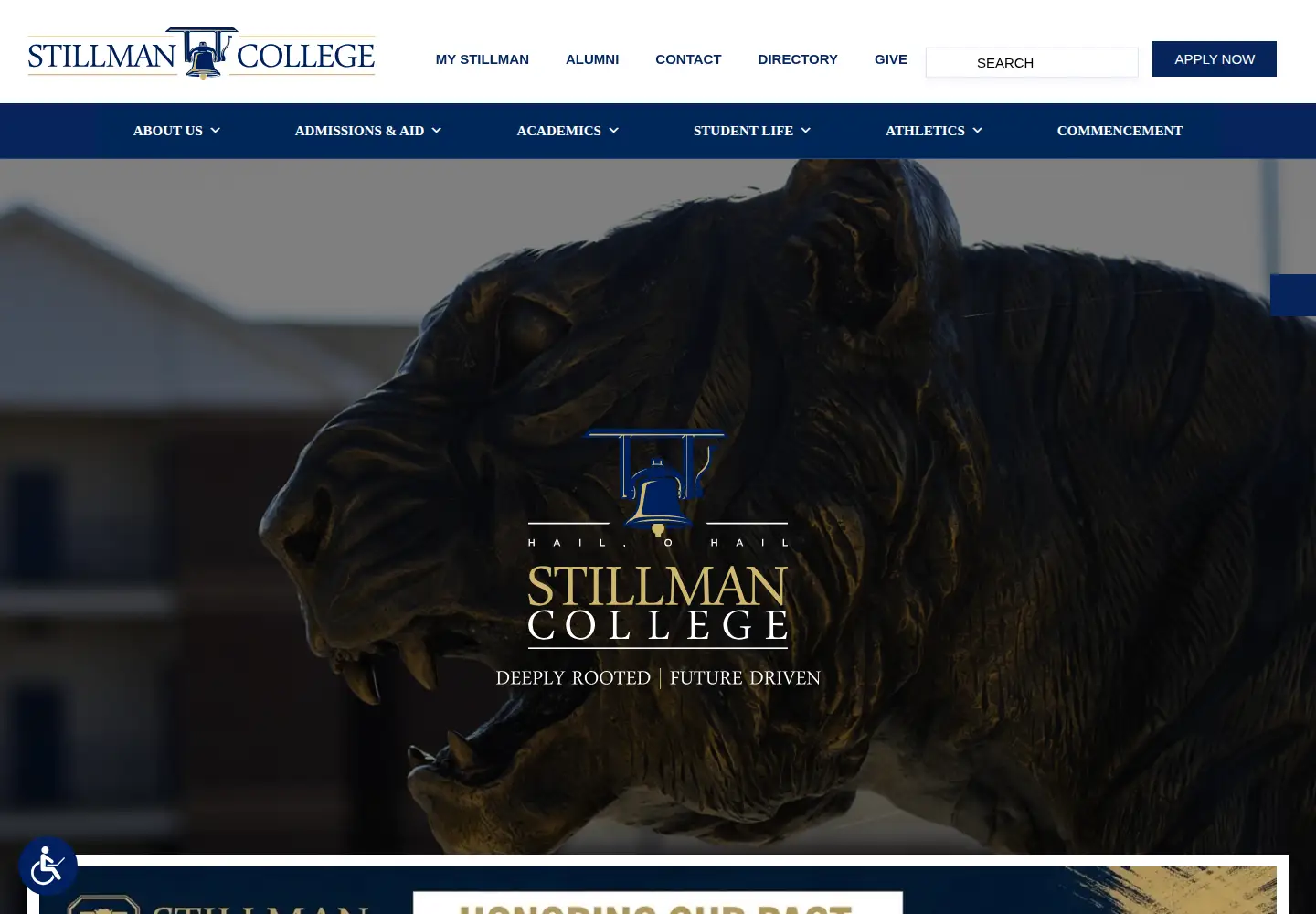 Screenshot of stillman.edu