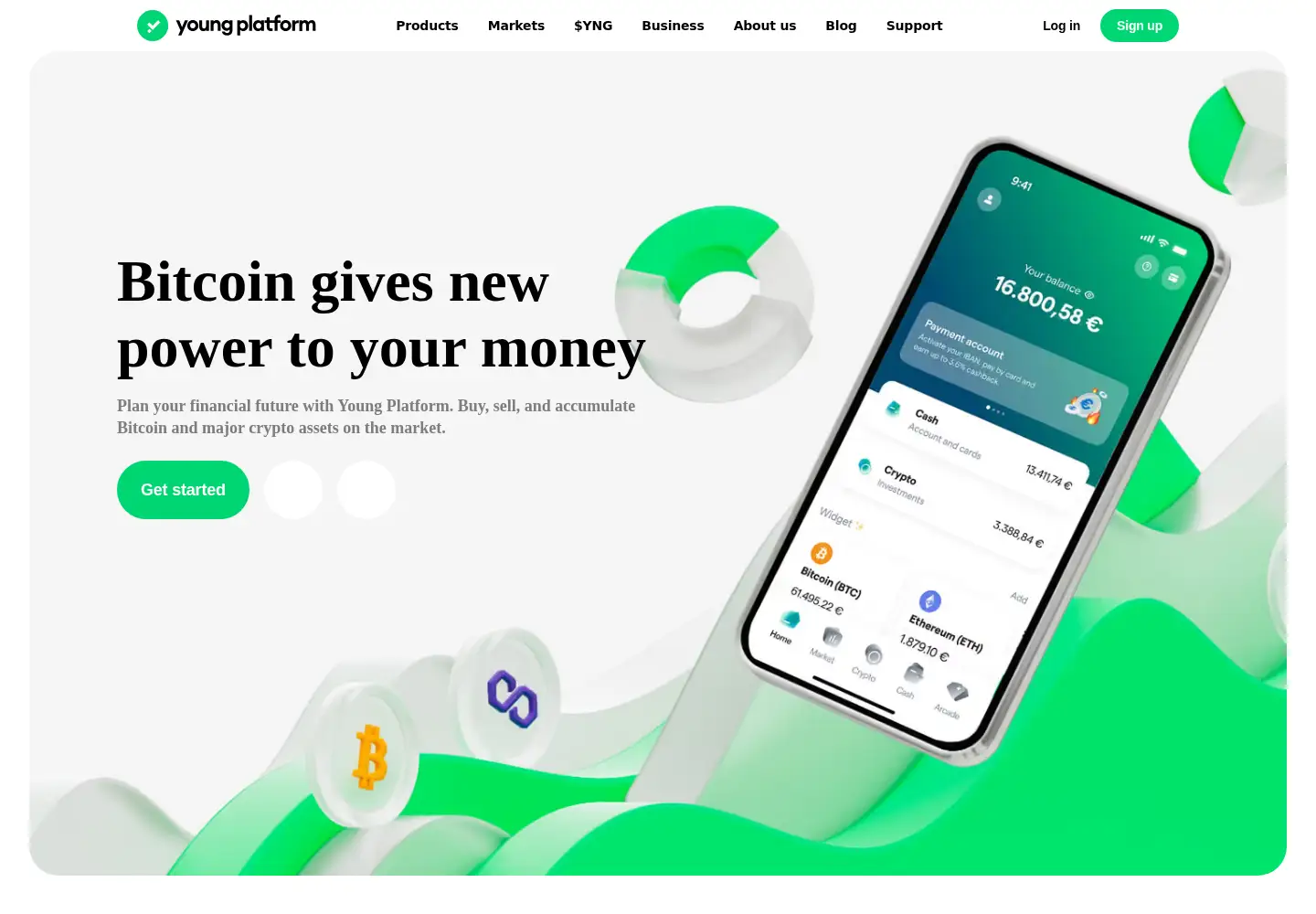 Captured homepage of youngplatform.com in the current scan