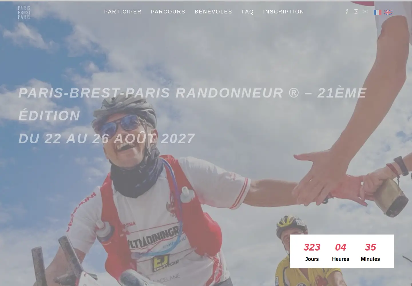 Screenshot of paris-brest-paris.org