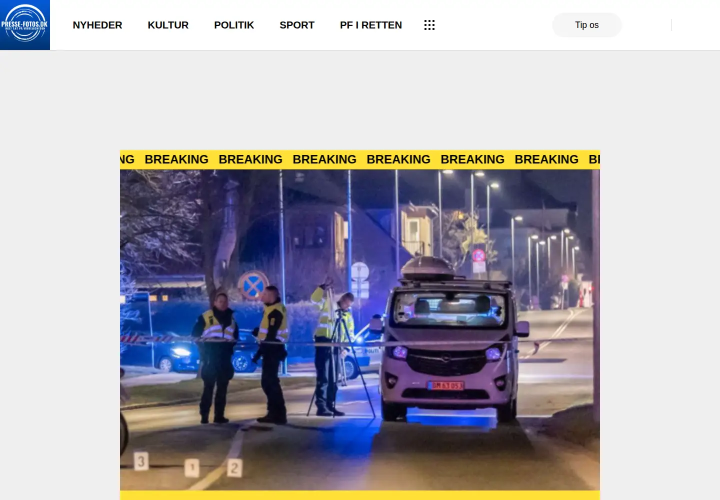 Screenshot of presse-fotos.dk