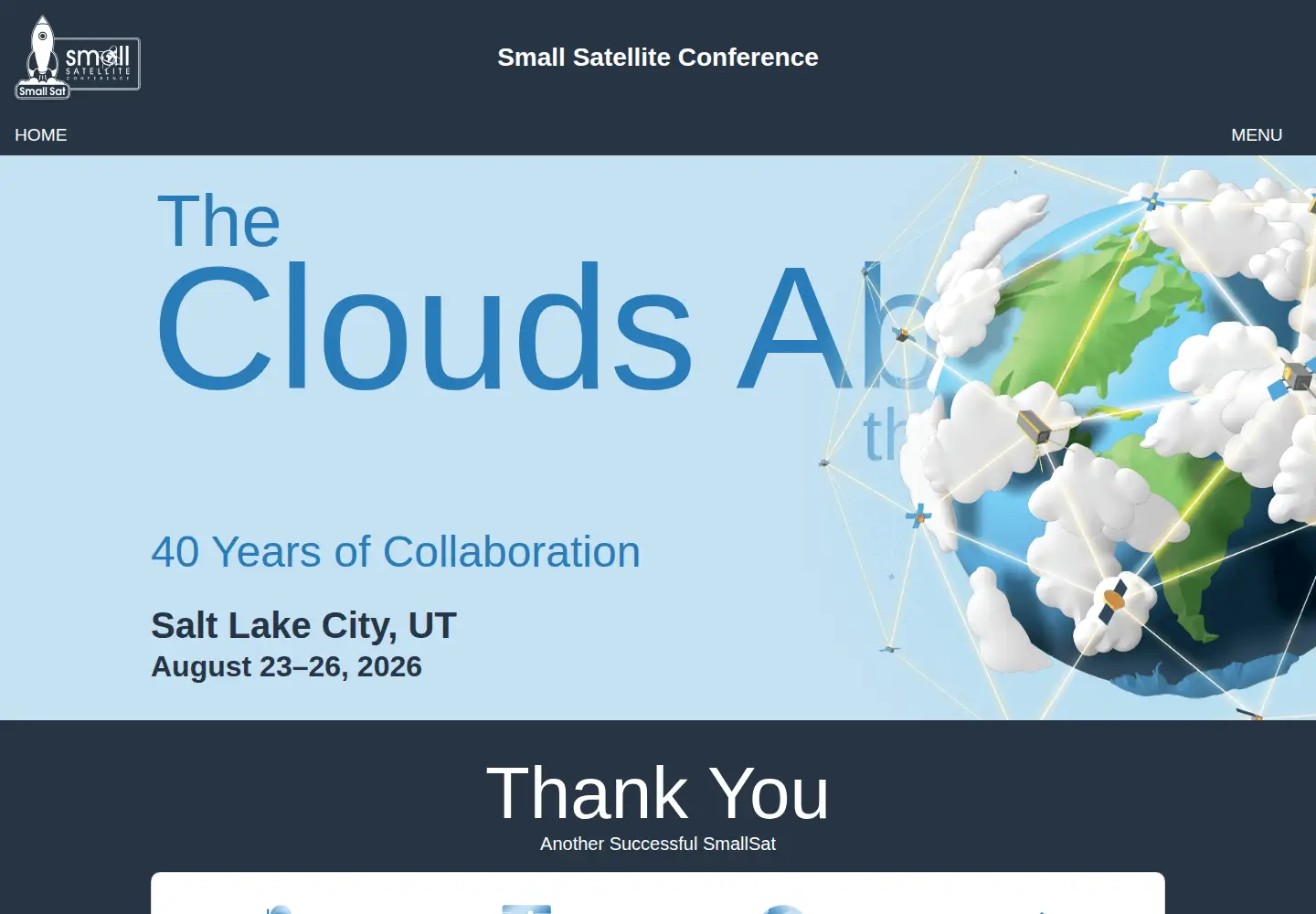 Screenshot of smallsat.org