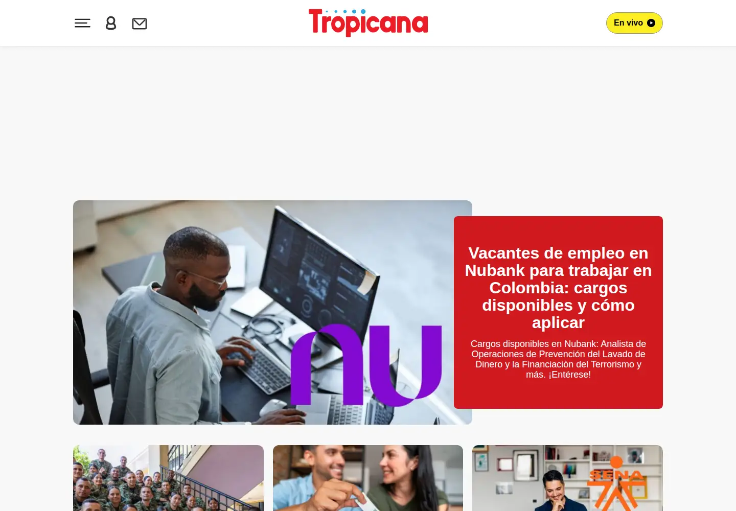 Screenshot of tropicanafm.com