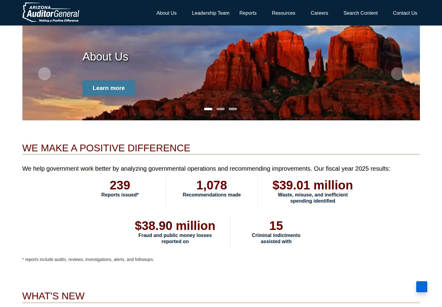 Screenshot of azauditor.gov