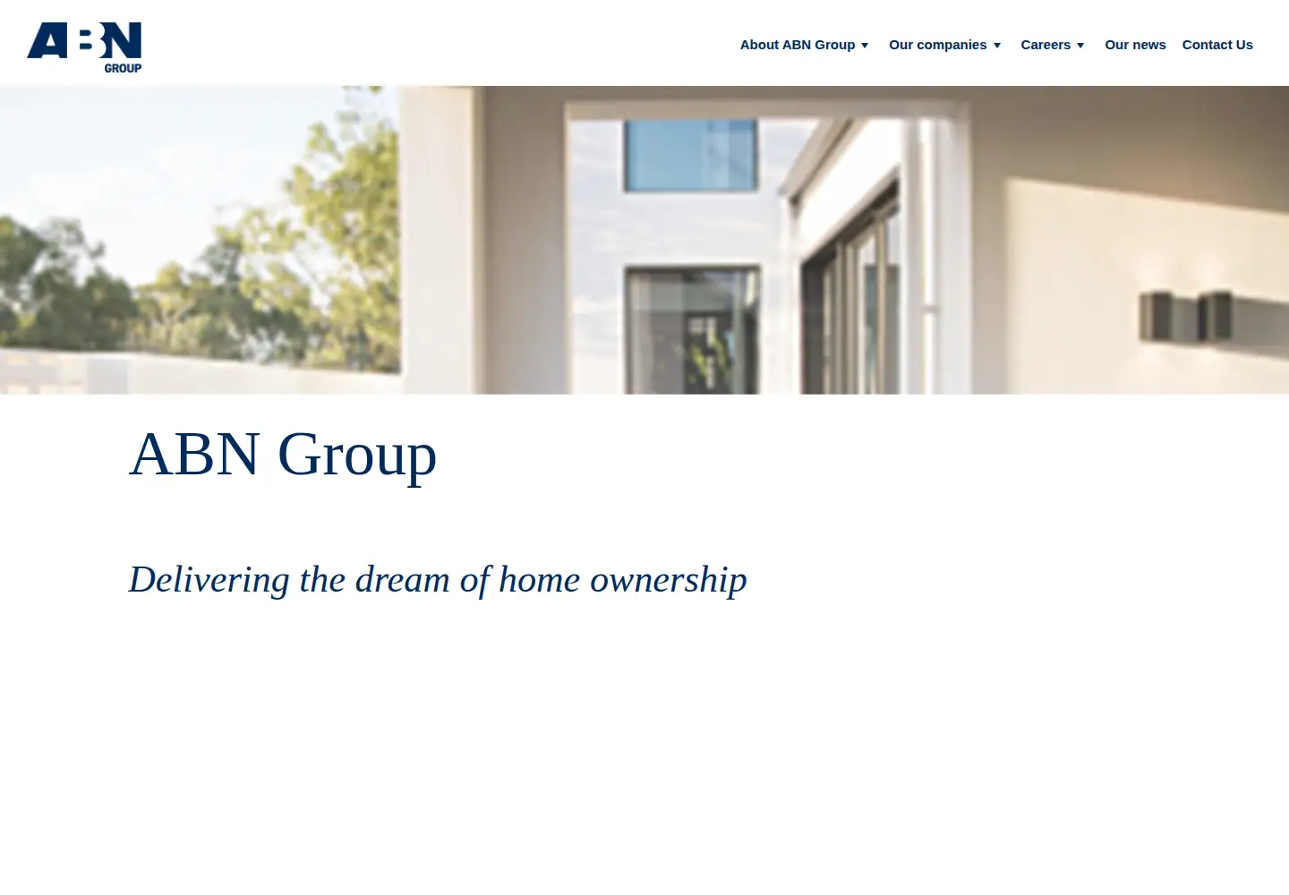 Screenshot of abngroup.com.au