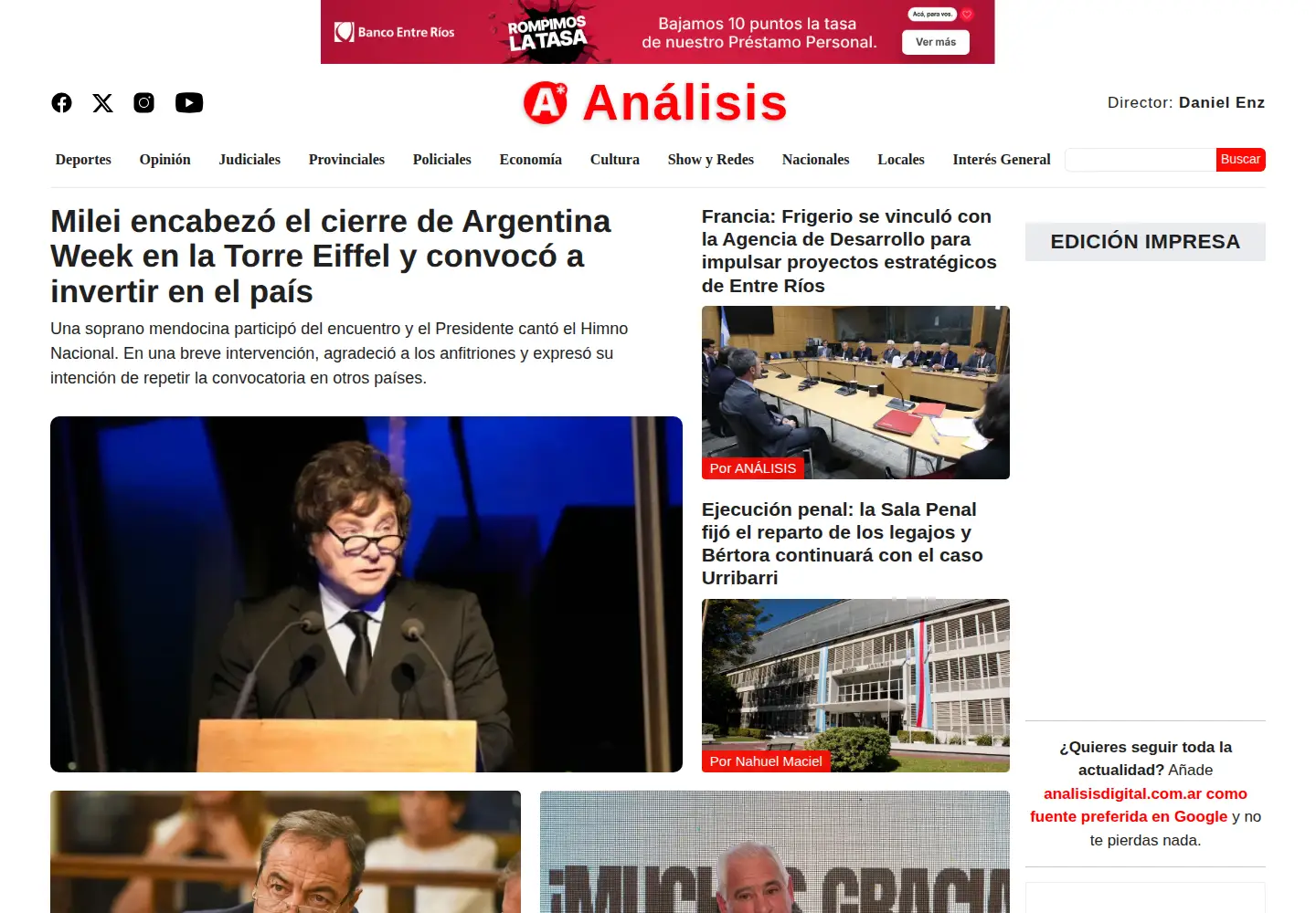 Screenshot of analisisdigital.com.ar