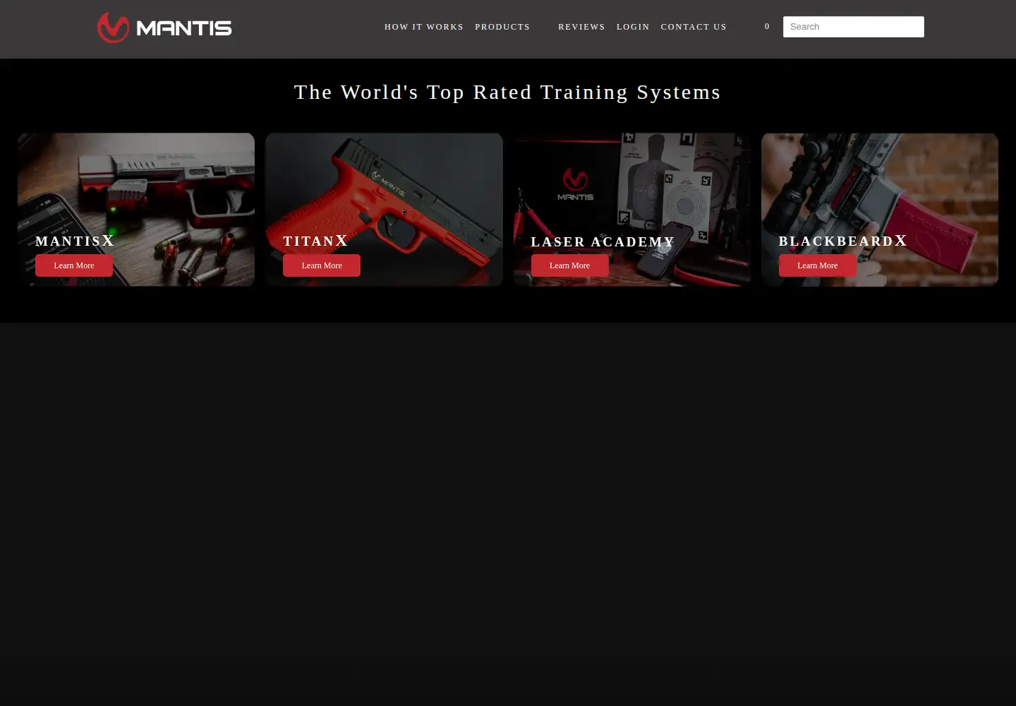 Screenshot of mantisx.com