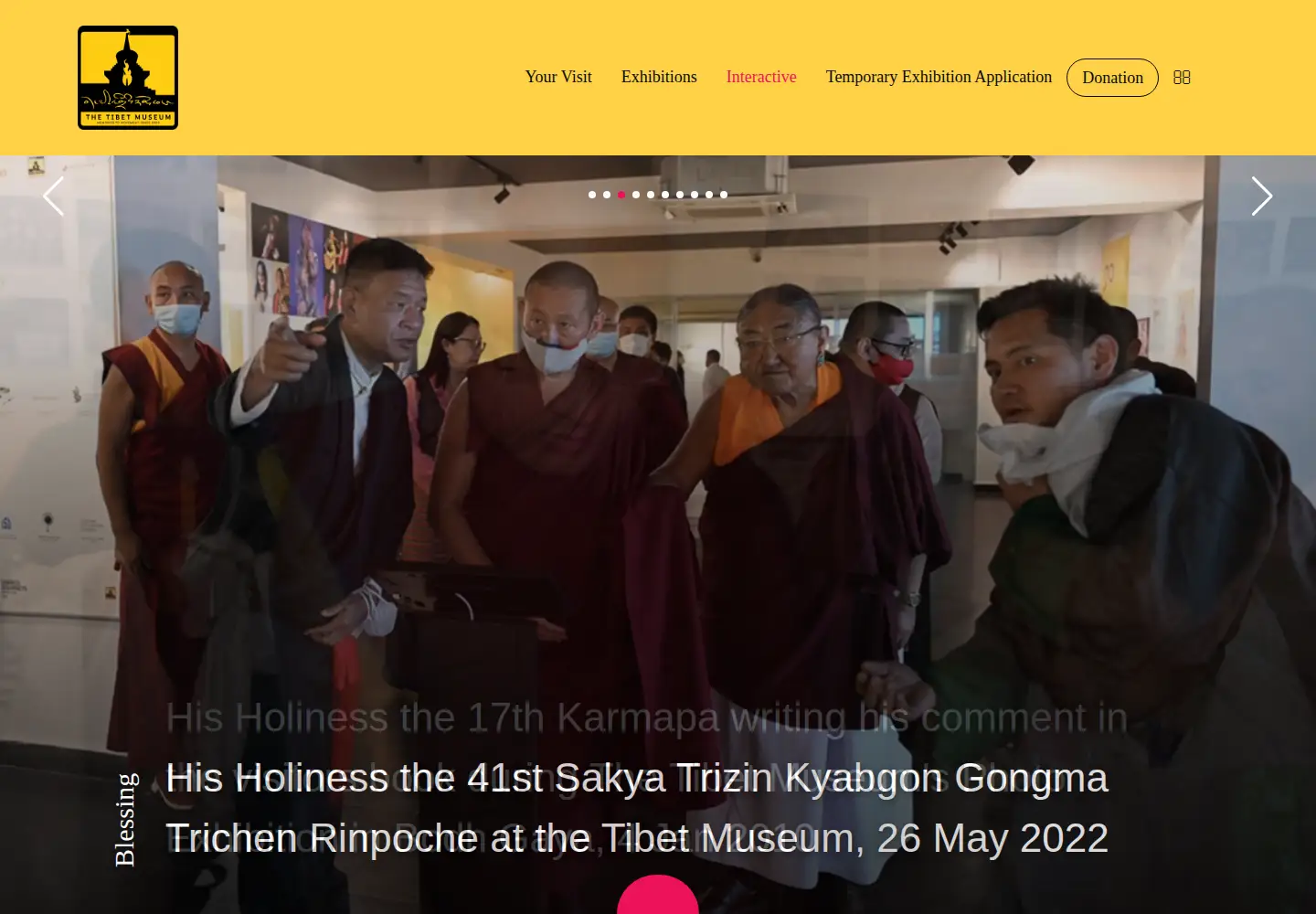 Screenshot of tibetmuseum.org