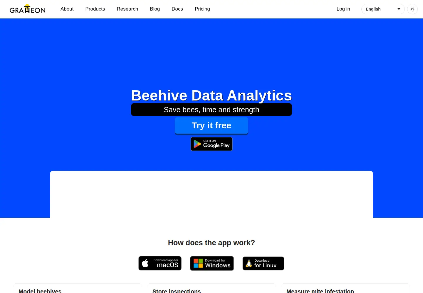 Screenshot of gratheon.com