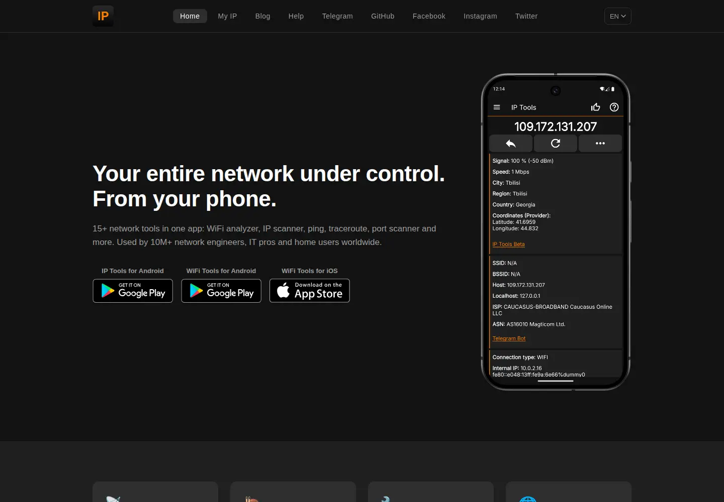 Screenshot of ip-tools.app