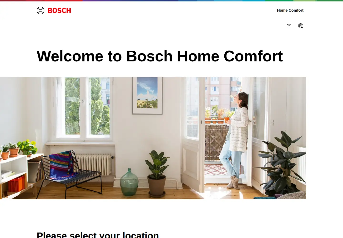 Screenshot of bosch-homecomfort.com