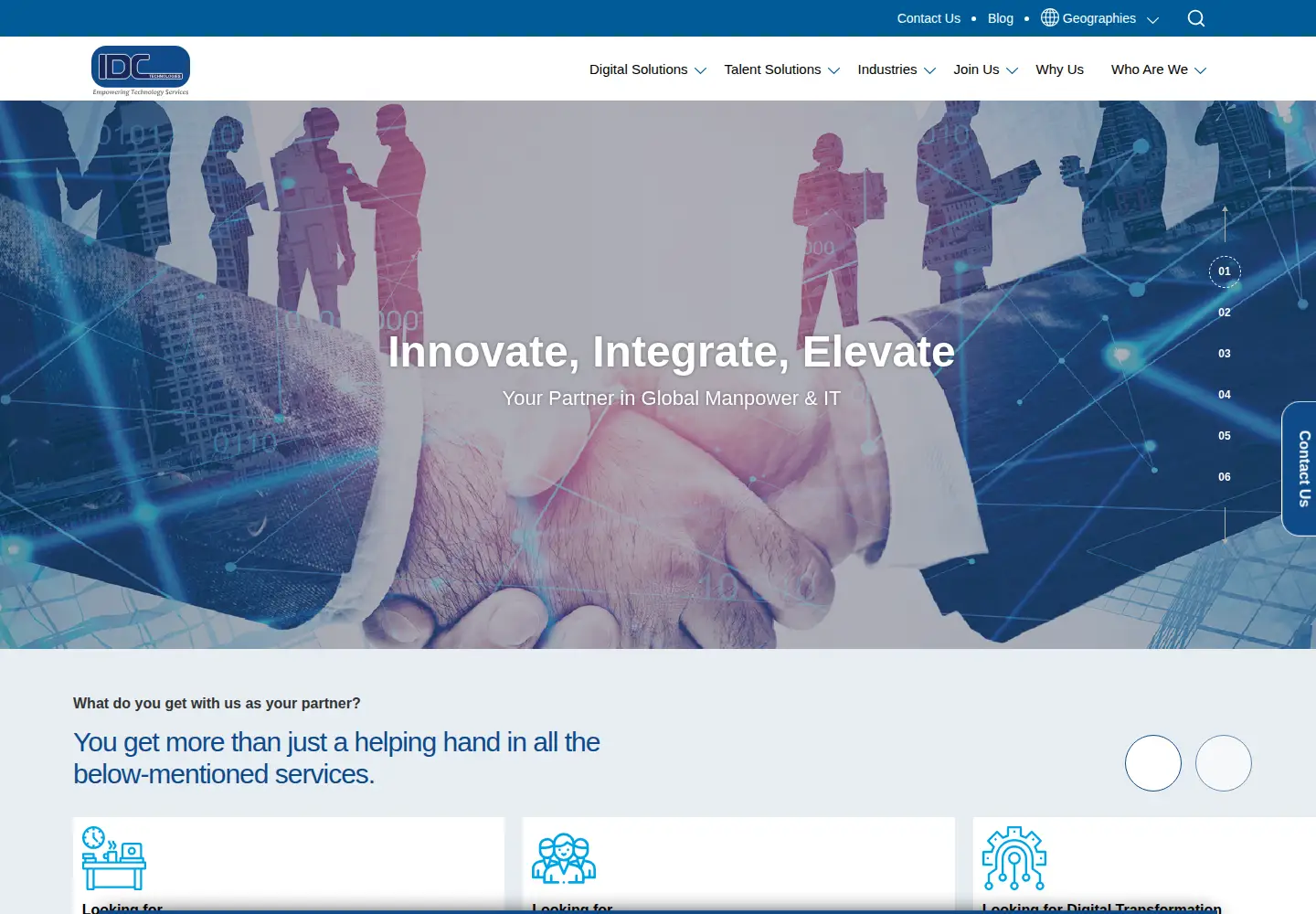 Screenshot of idctechnologies.com