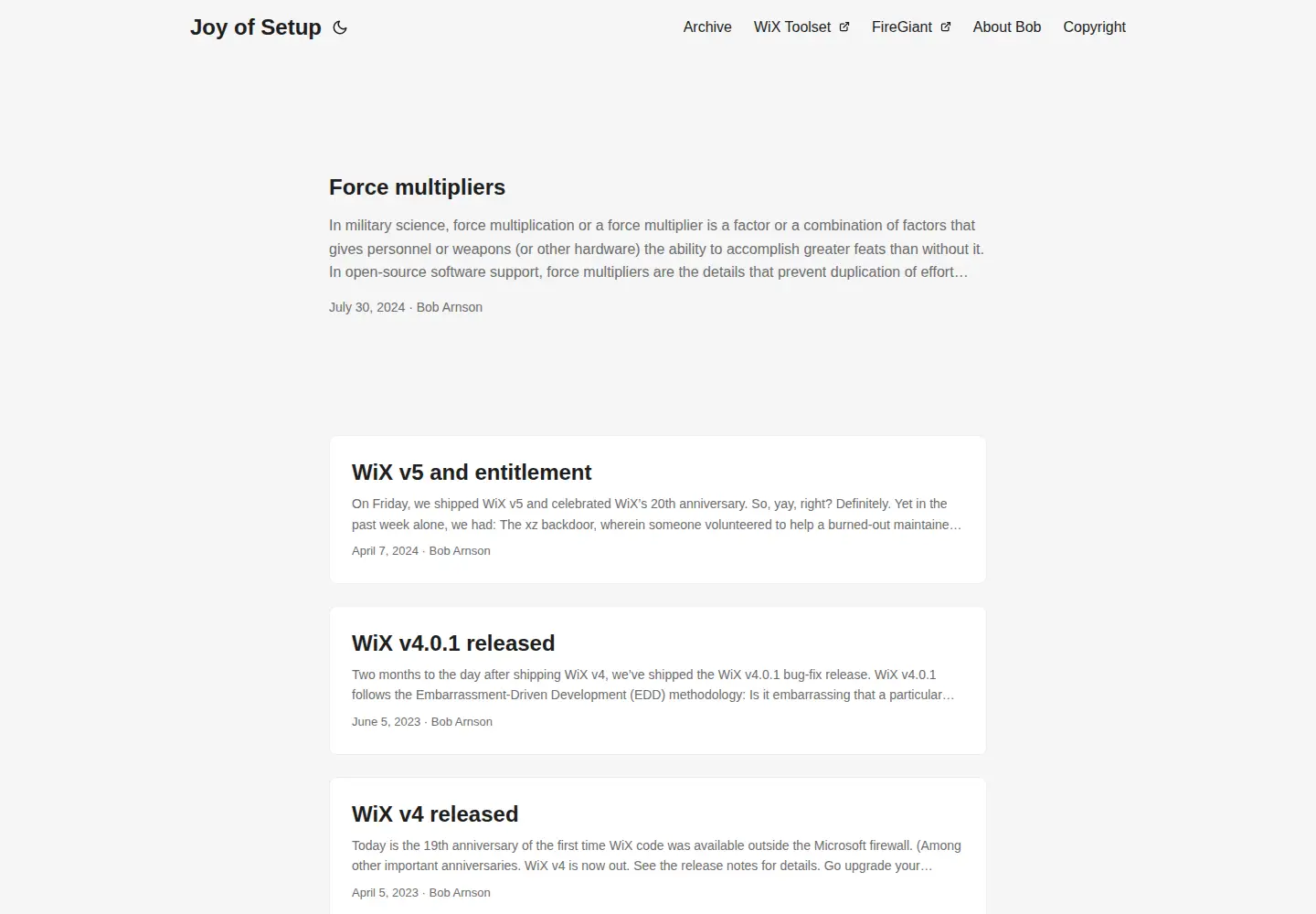 Screenshot of joyofsetup.com