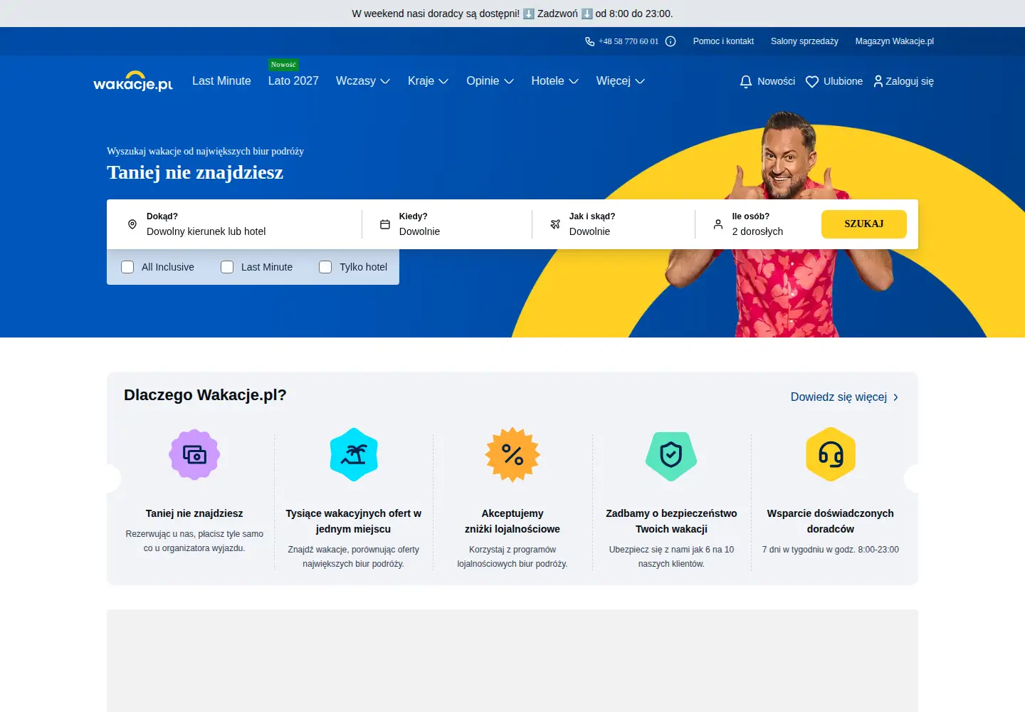 Screenshot of wakacje.pl