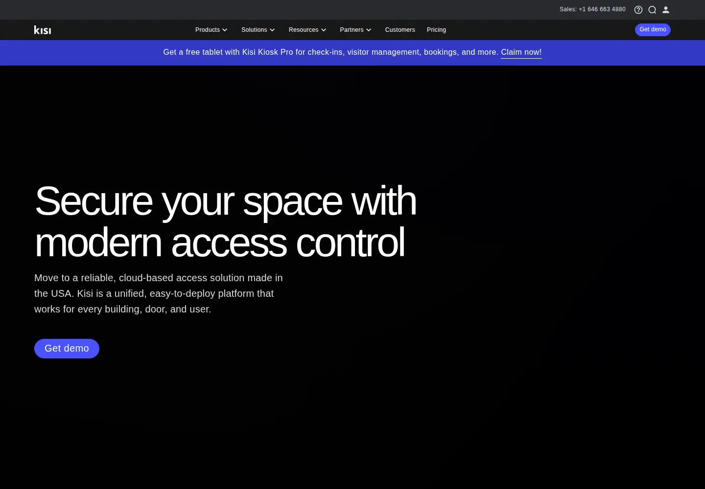 Screenshot of getkisi.com