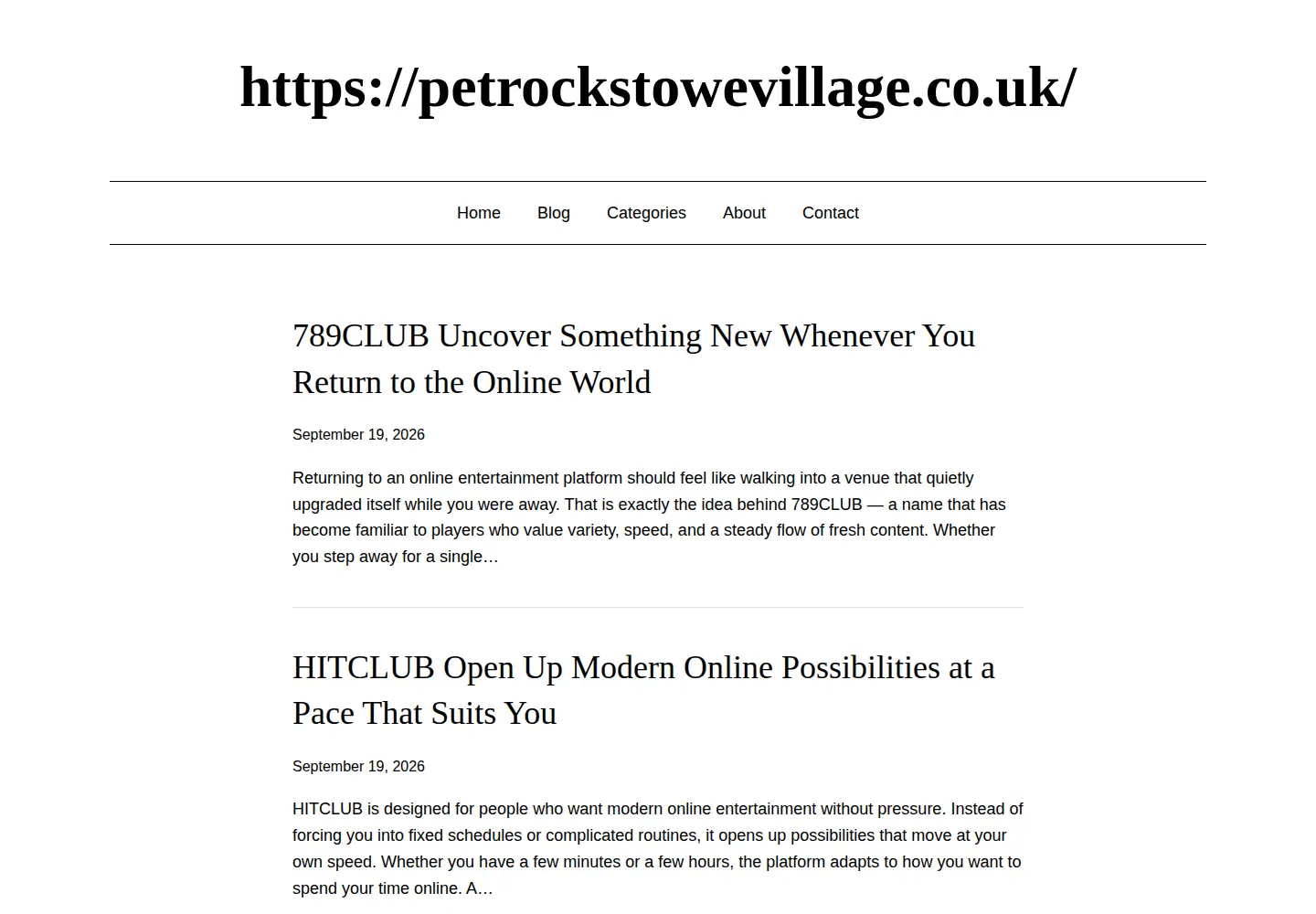 Screenshot of petrockstowevillage.co.uk