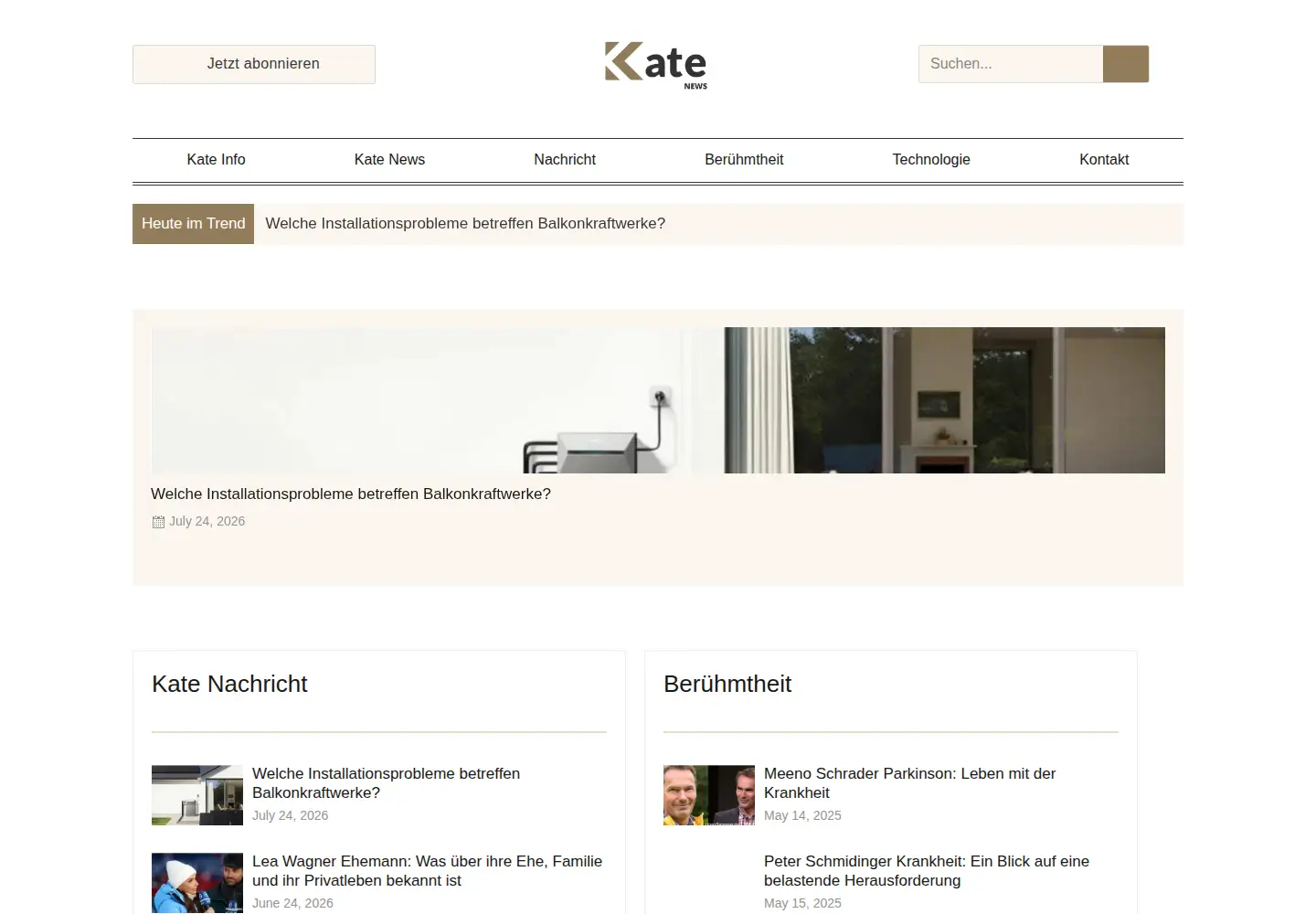 Screenshot of katenews.de